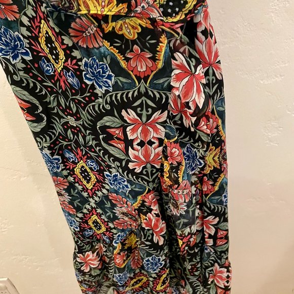 Rebecca Minkoff Jessica Ruffled Floral Midi Wrap Dress - Picture 8 of 13